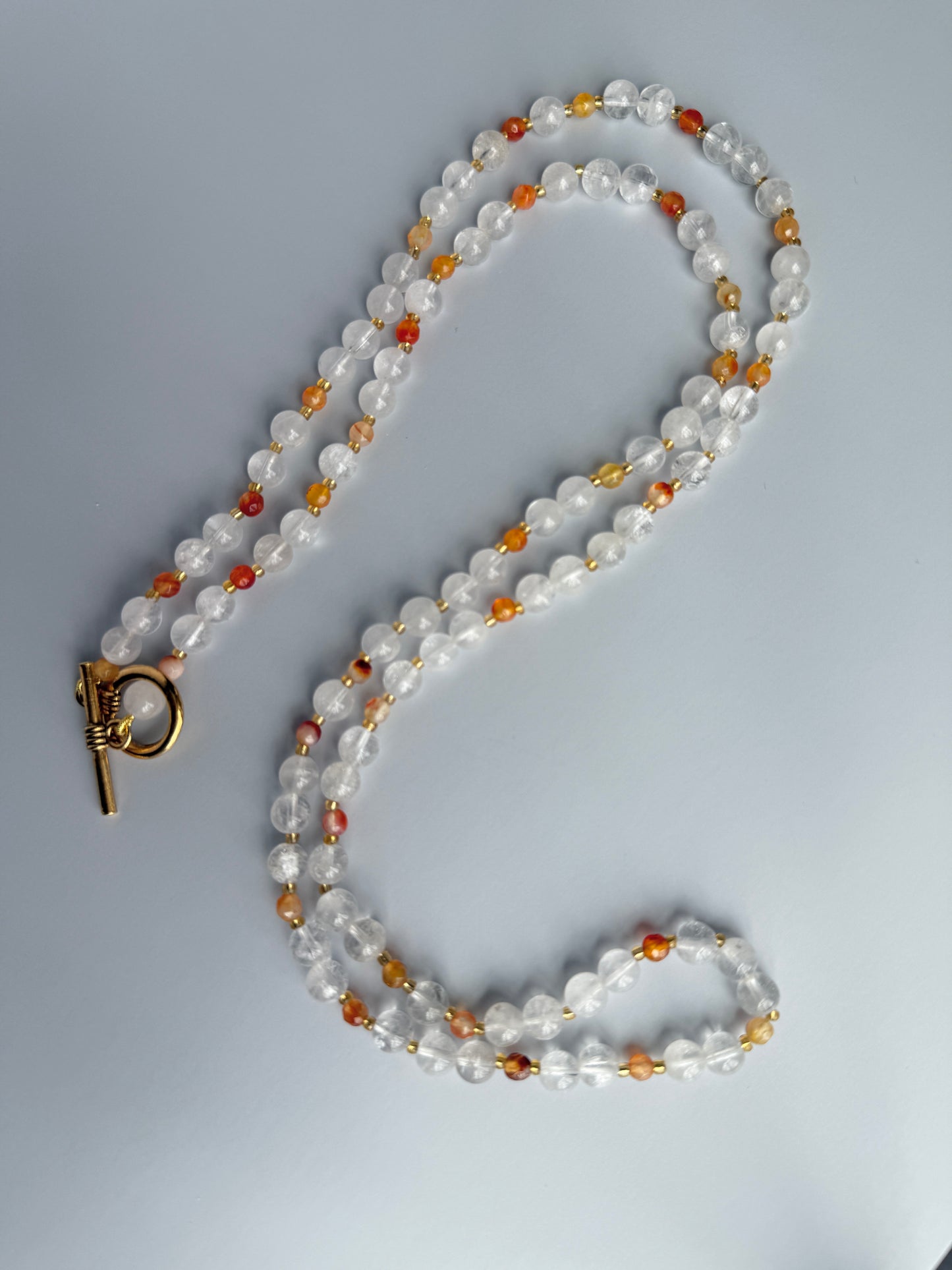 Moonstone & Carnelian, 32"