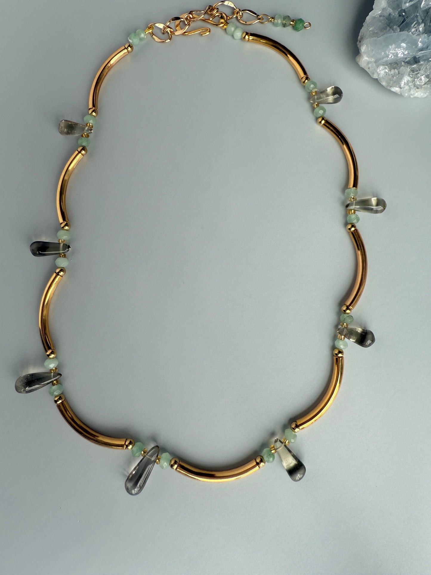 Aqua & Smoky Quartz Night Out