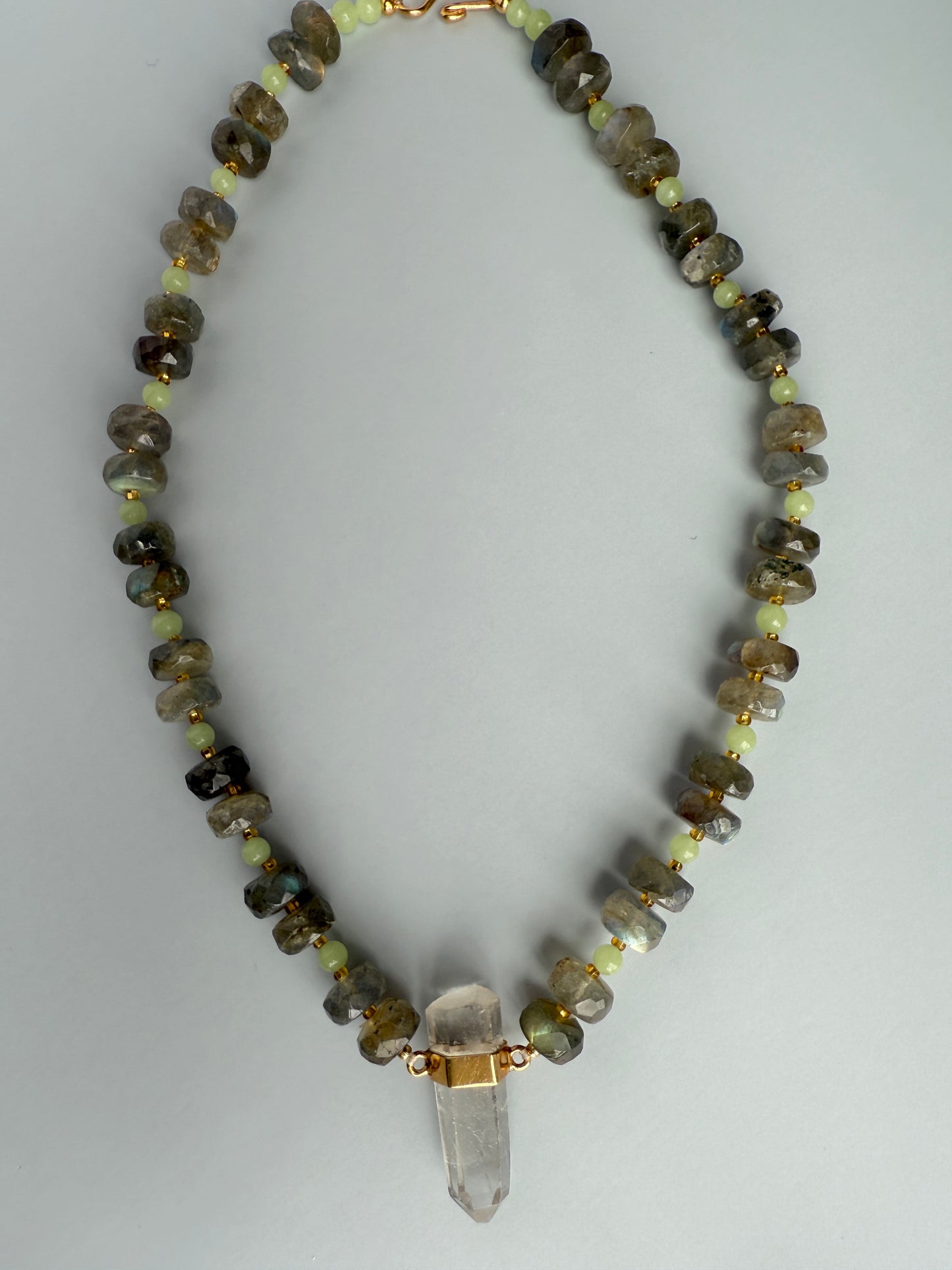 Labradorite, Lemon & Clear Quartz