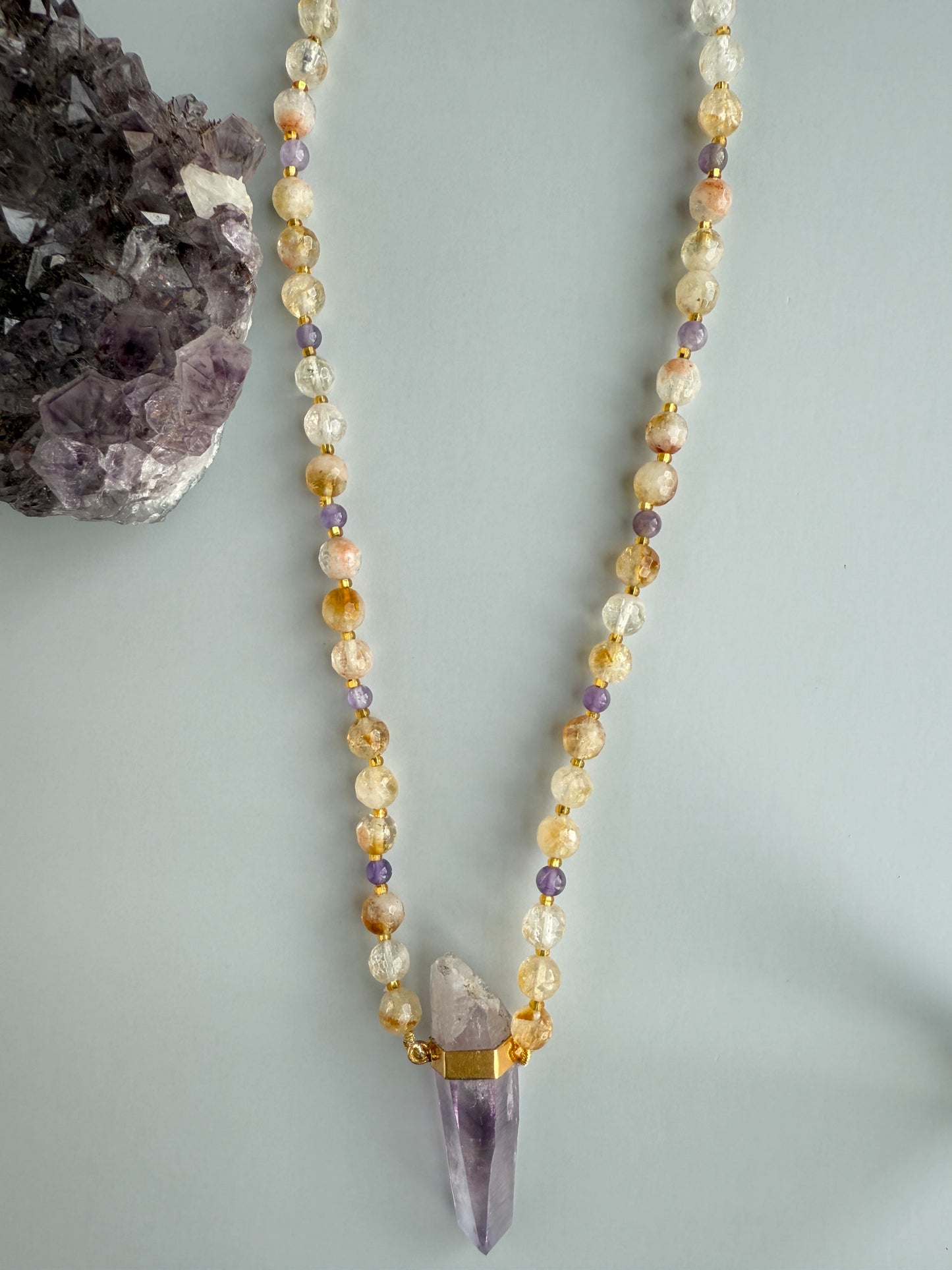 Citrine & Amethyst