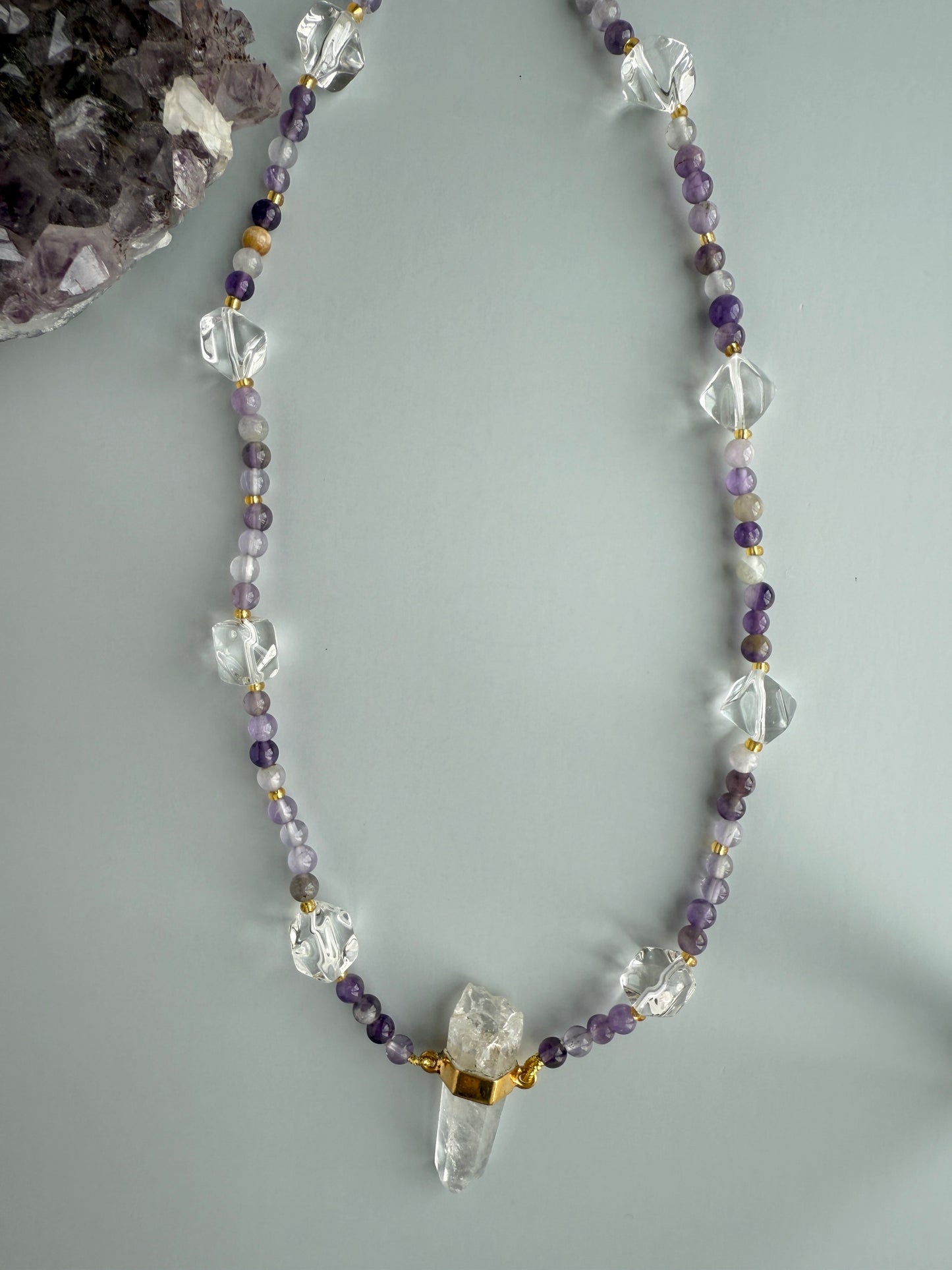Amethyst & Clear Quartz