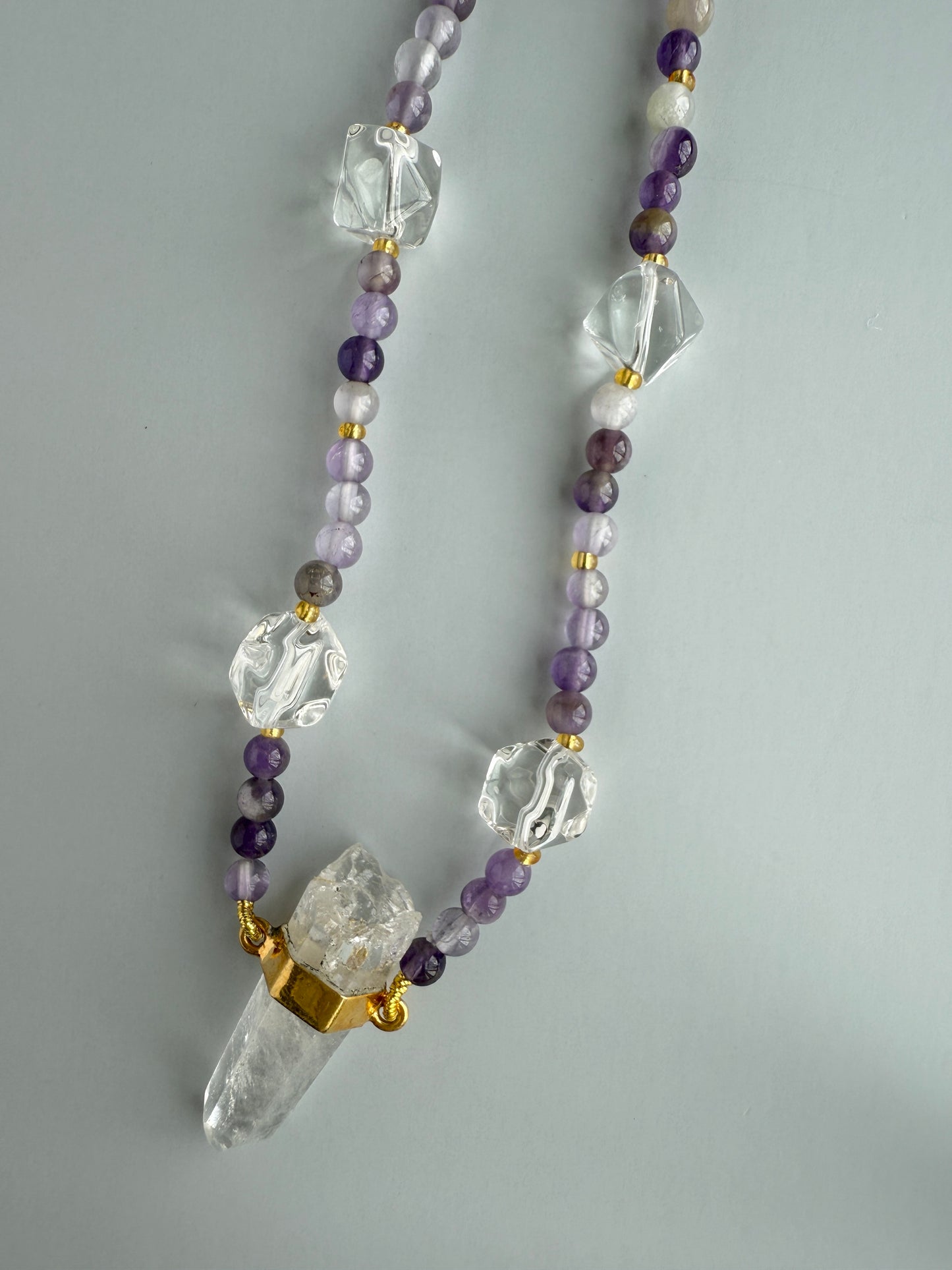Amethyst & Clear Quartz