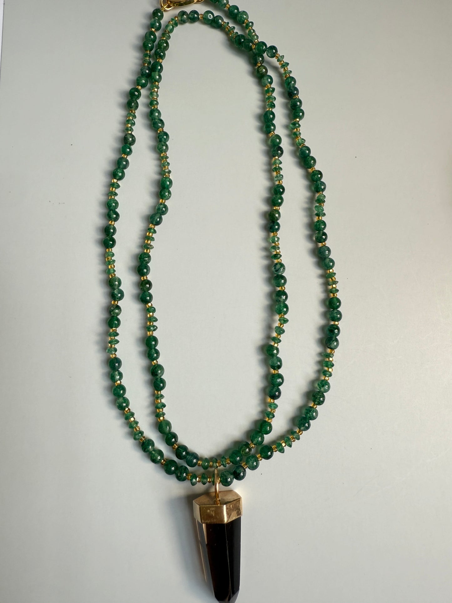 Jade & Smoky Quartz, 32"