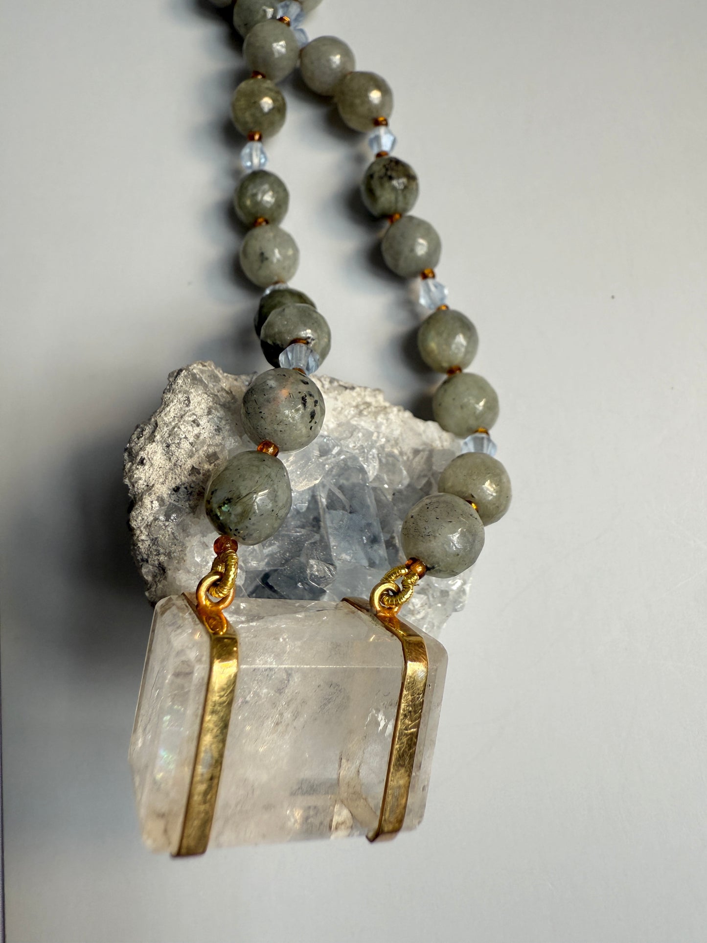 Labradorite & Clear Quartz