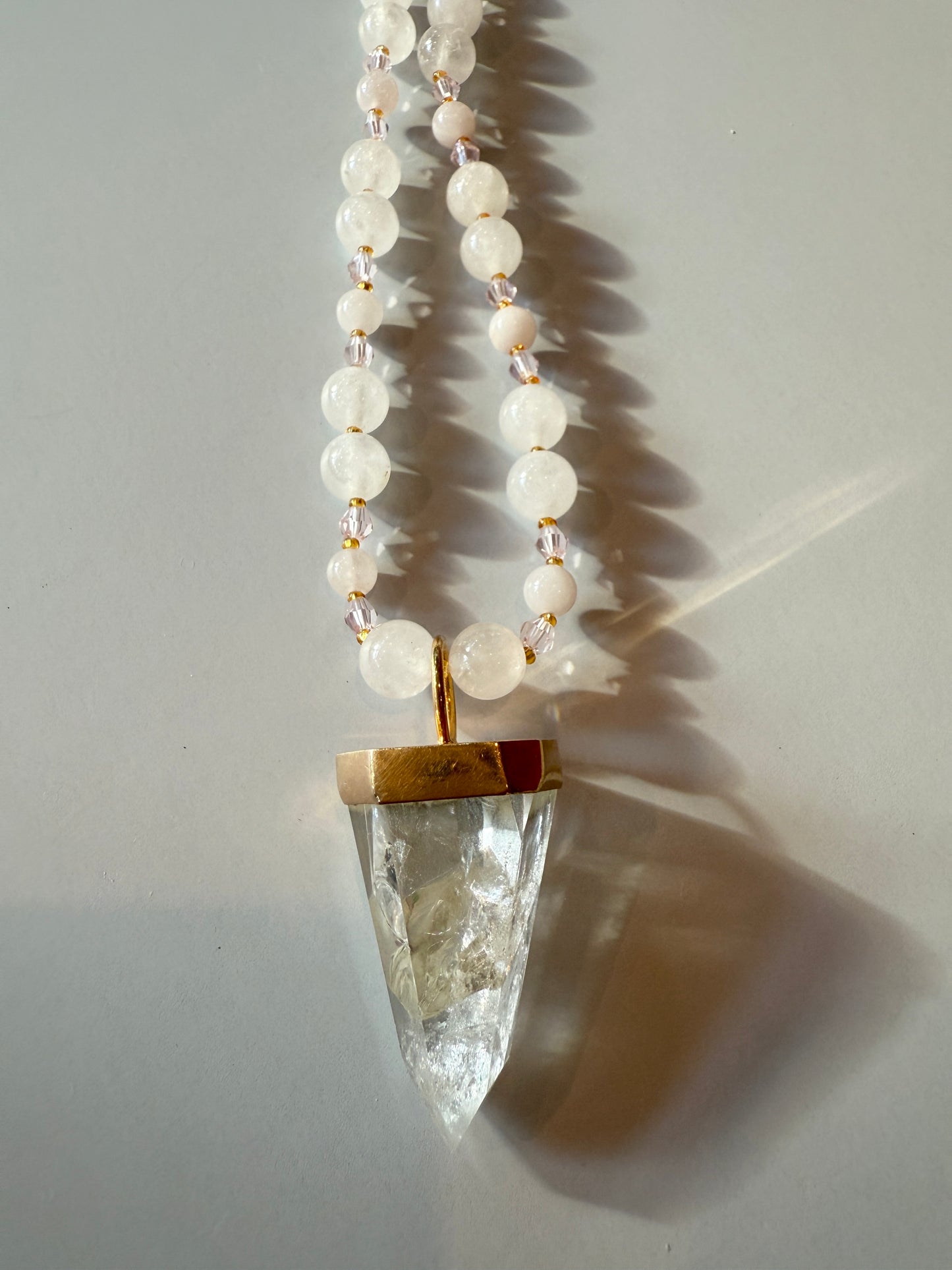 Rose Quartz & Clear Quartz