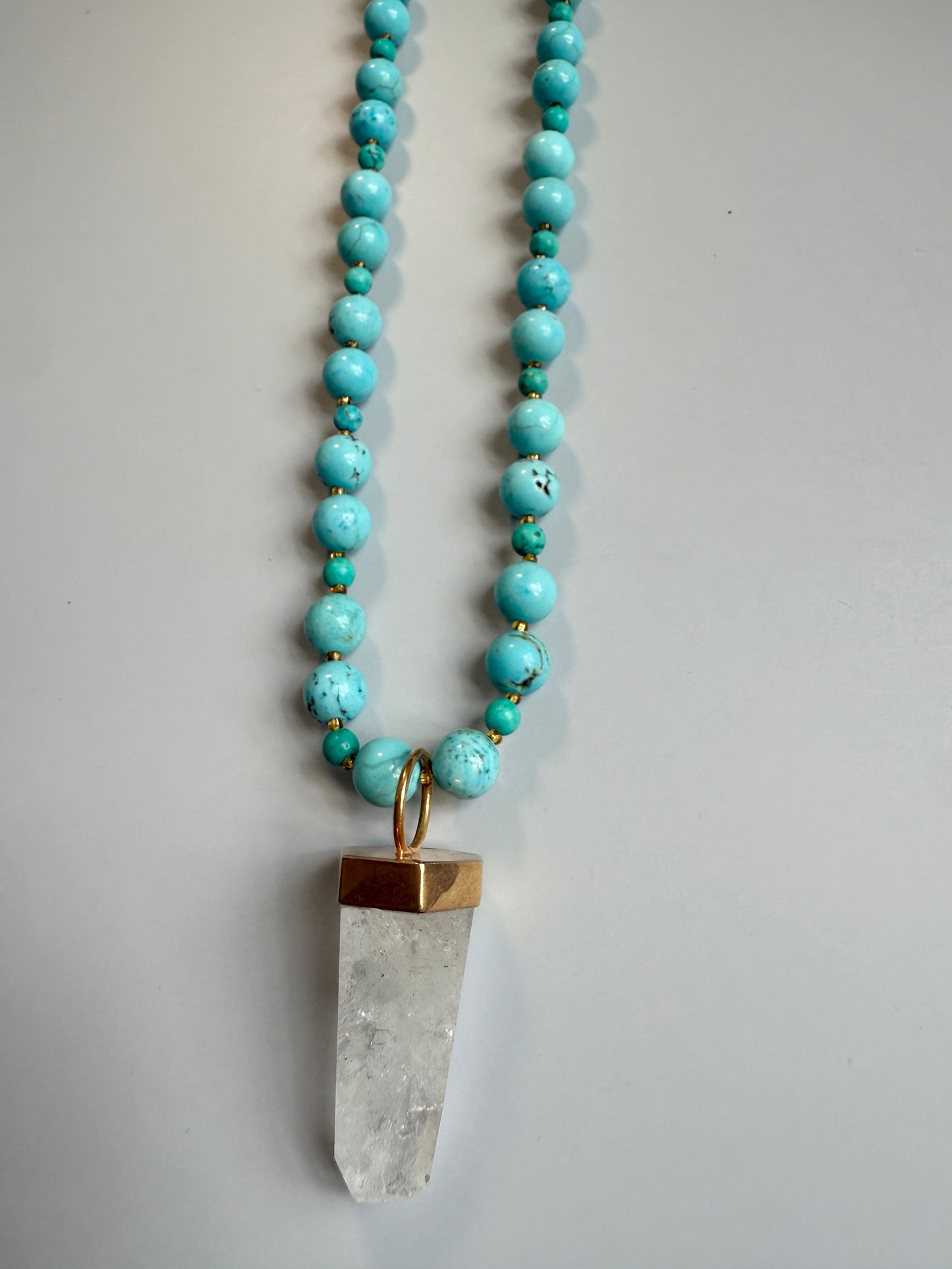 Turquoise & Clear Quartz