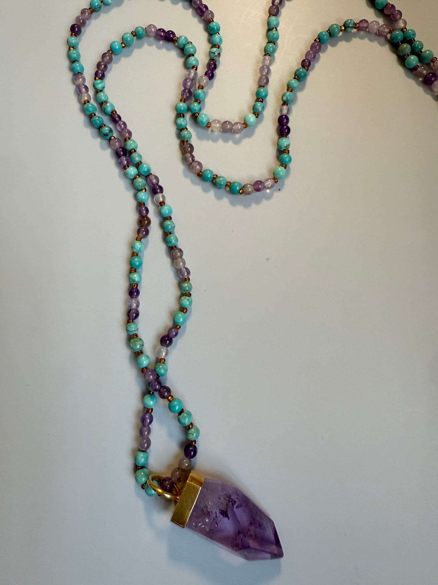 Turquoise & Amethyst, 47"