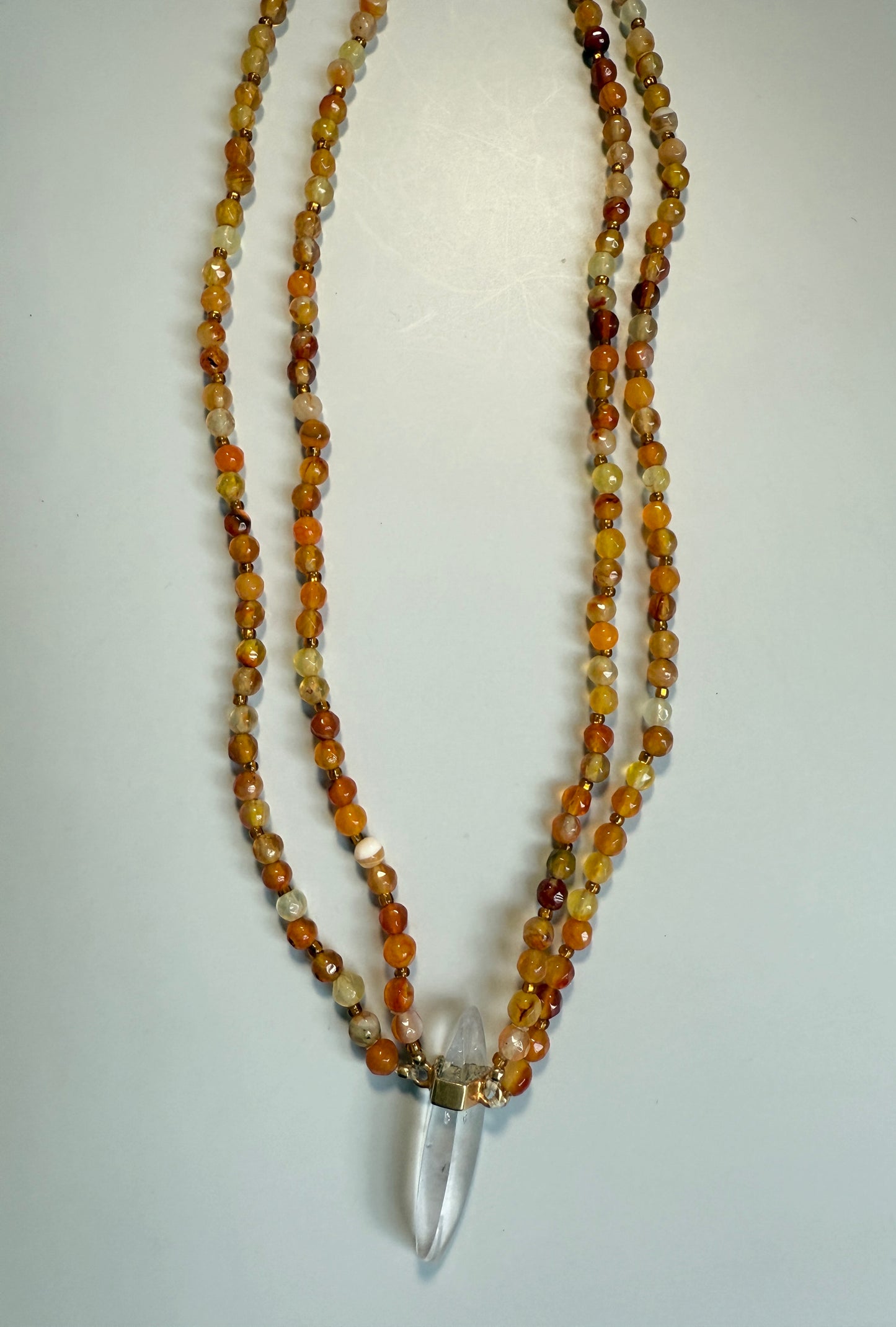 Carnelian & Amethyst (double strand)