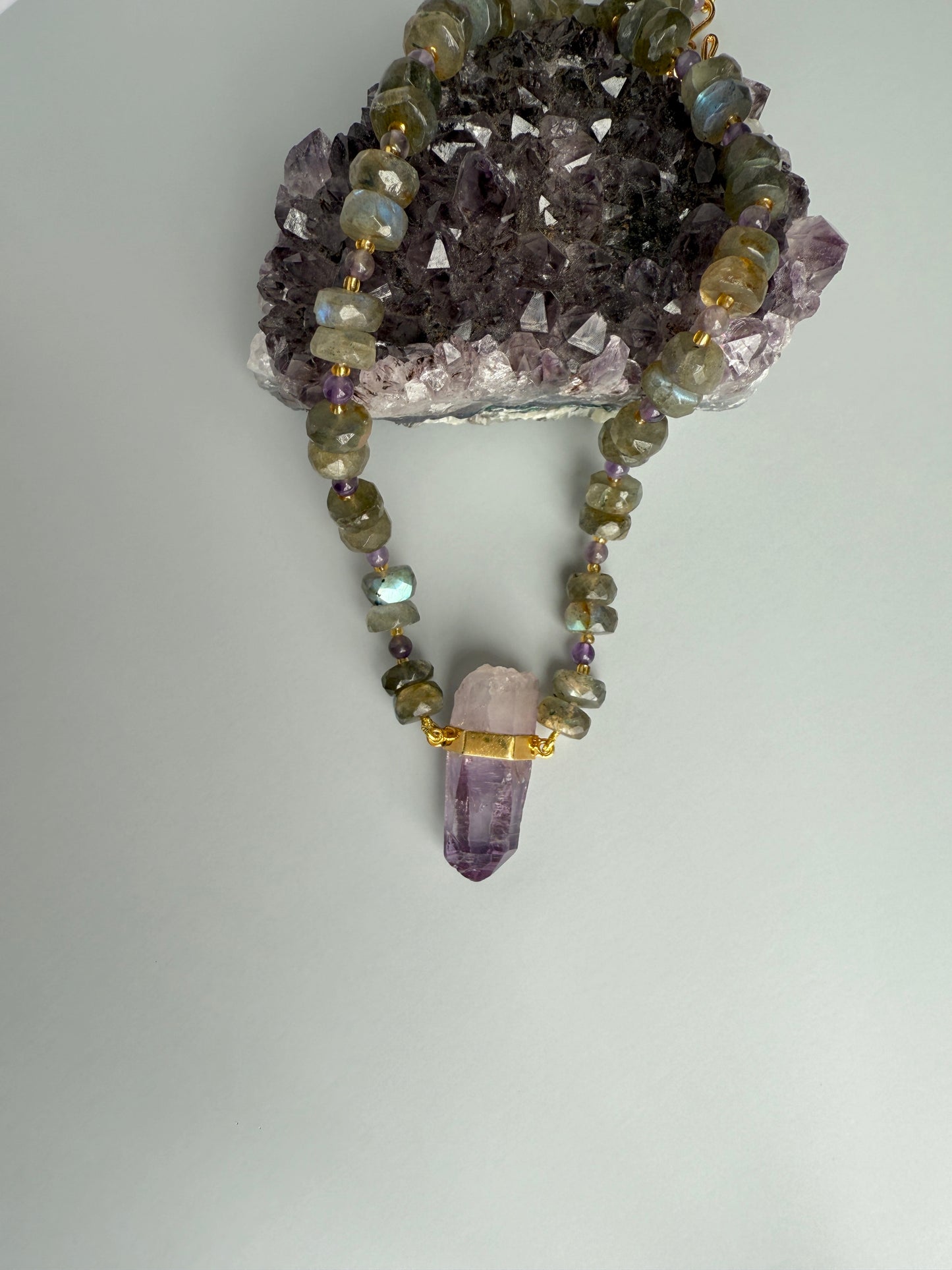 Labradorite & Amethyst