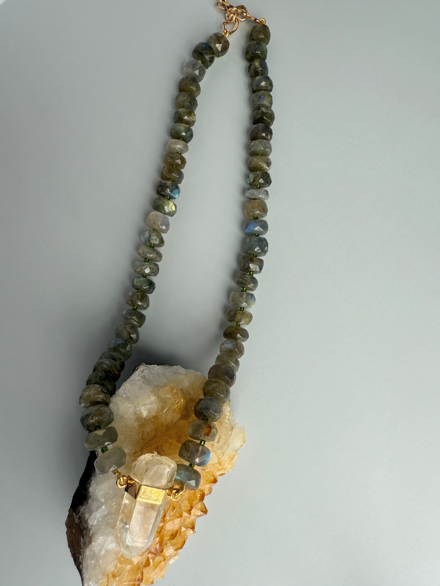 Labradorite & Clear Quartz