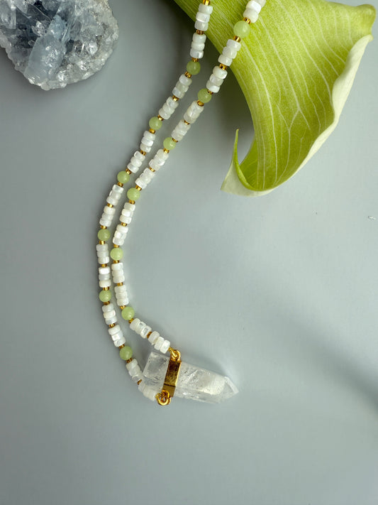 Lemon and Clear Quartz