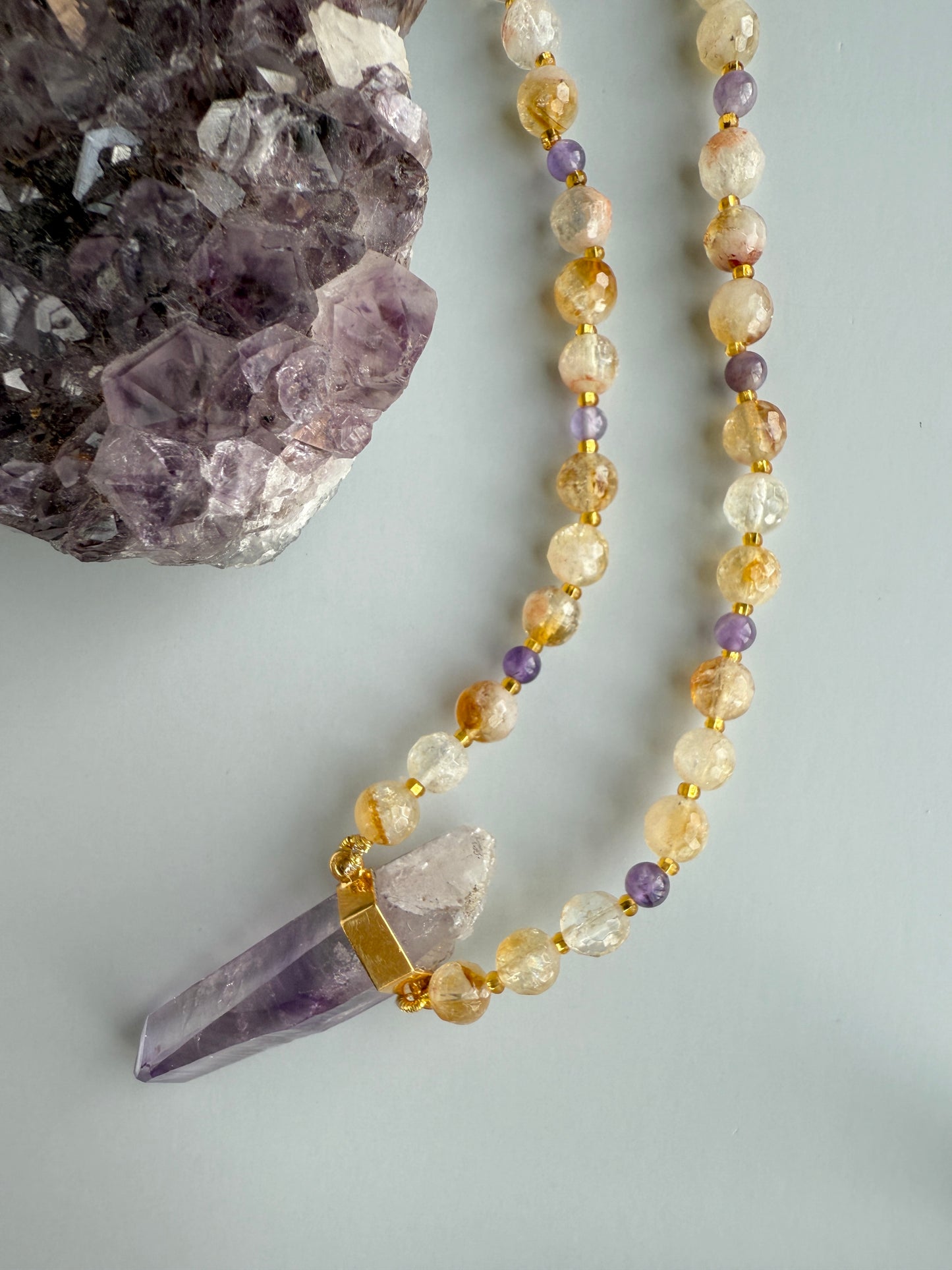 Citrine & Amethyst