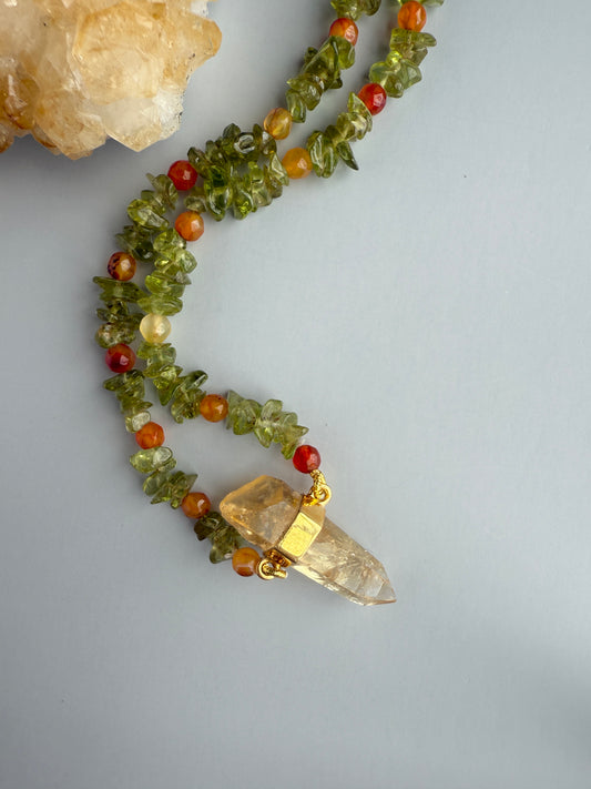 Carnelian, Peridot & Citrine