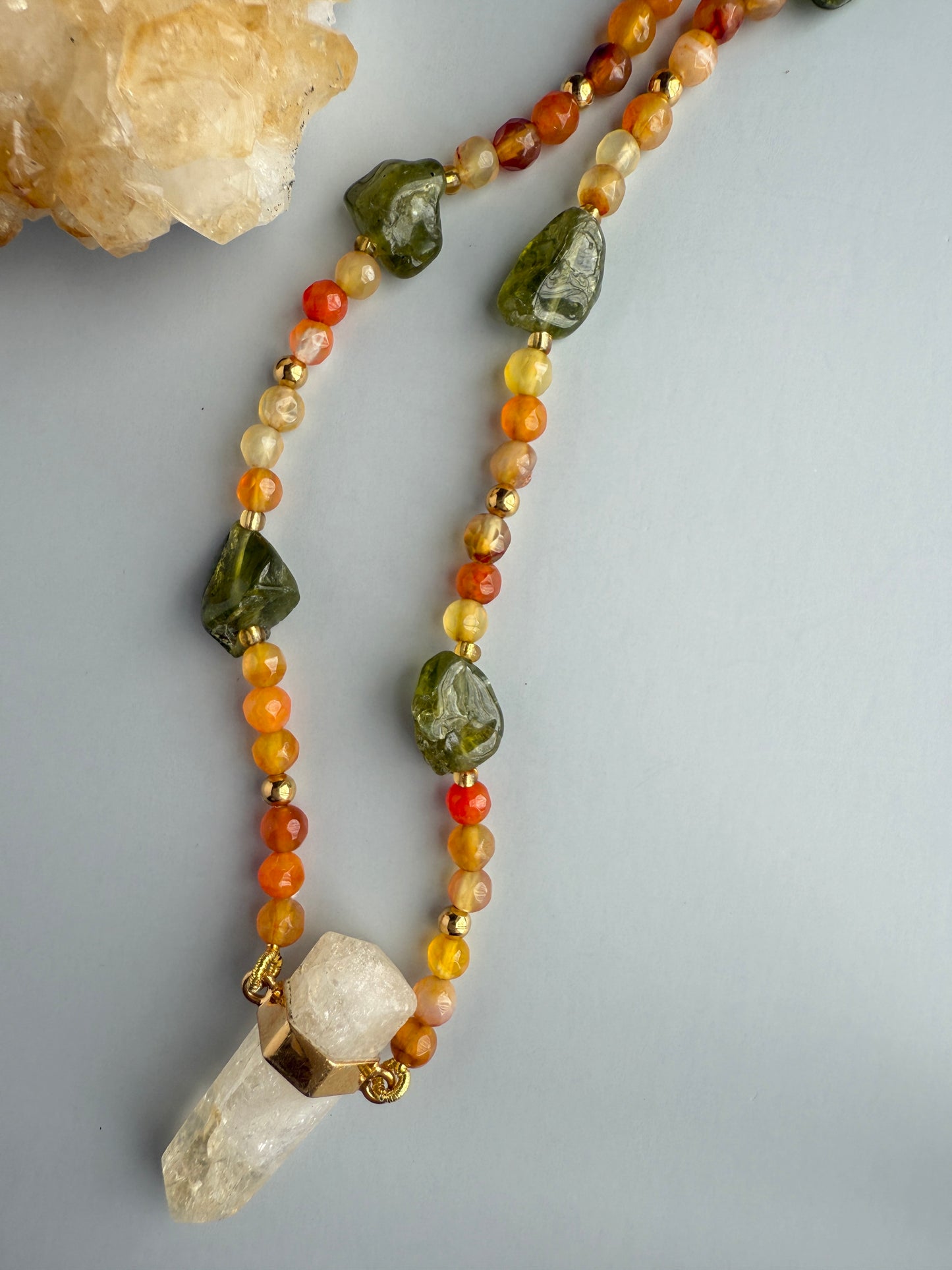Carnelian, Peridot & Citrine