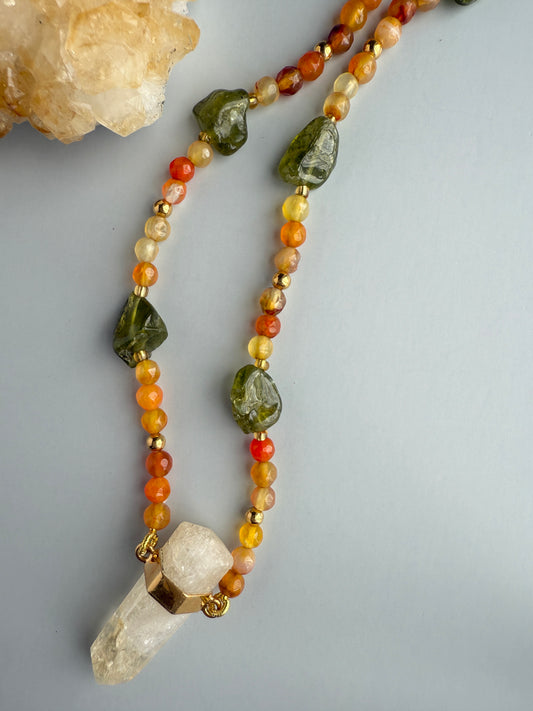 Carnelian, Peridot & Citrine
