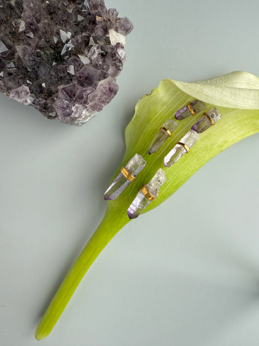 Large Amethyst Earrings