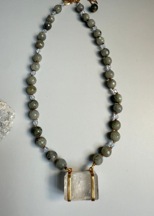 Labradorite & Clear Quartz