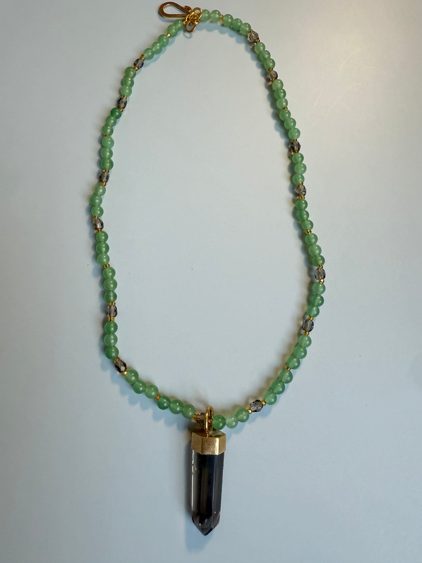 Green Quartz & Smoky Quartz