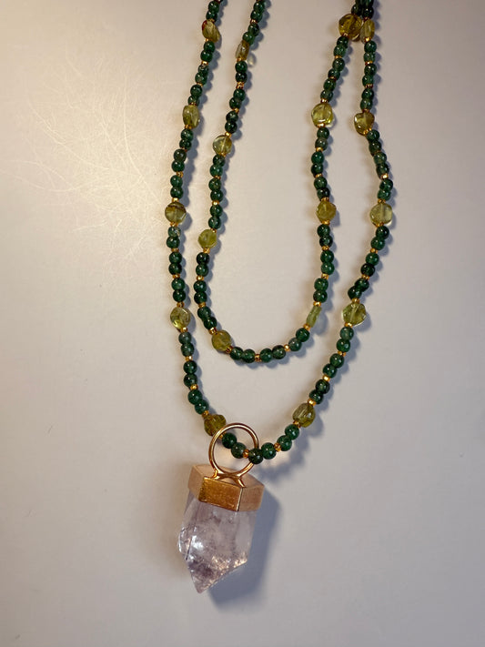 Jade, Peridot & Amethyst, 32"