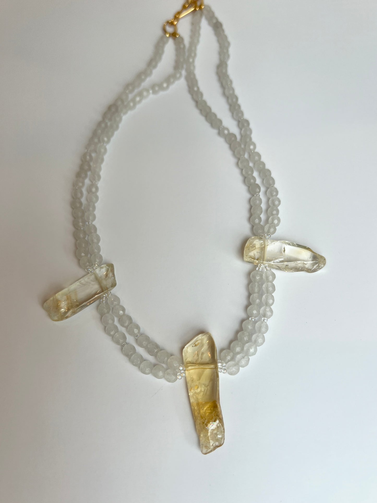 Moonstone & Citrine (double stand)