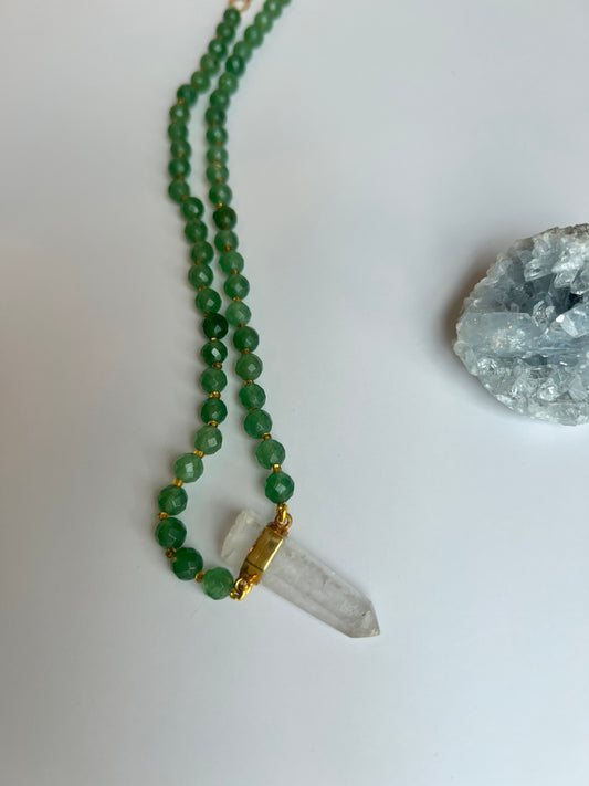 Green Quartz & Clear Quartz