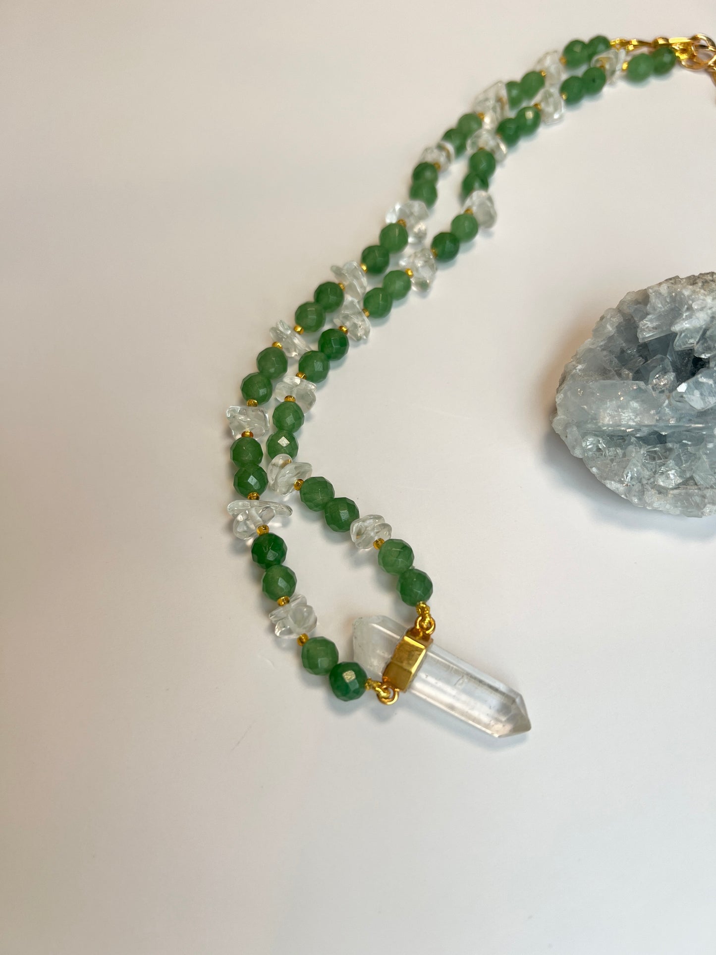 Green Quartz & Clear Quartz